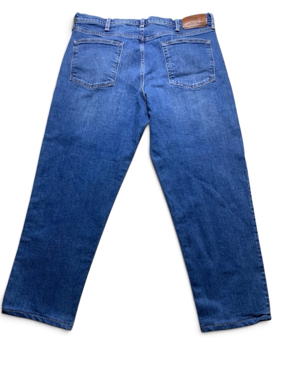 Lands’ End Square Rigger Men’s Jeans 37 Blue Traditional Fit Straight Leg - Picture 3 of 13